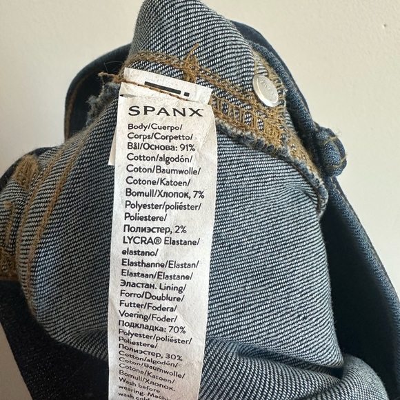 NWOT SPANX Smoothing Flare Jeans in Midnight Size Medium - Picture 9 of 9